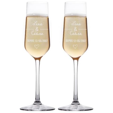 CADEAUX.COM Flûtes à Champagne Personnalisables Cover