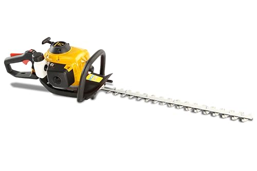 GARLAND Set 762 G V24 – Cortasetos Gasolina 2T, 25,4 CC, 70 cm de Corte, 28 mm Entre Dientes, Cuchilla láser Triple Filo, asa giratoria 180º, Sistema antivibración, depósito translúcido