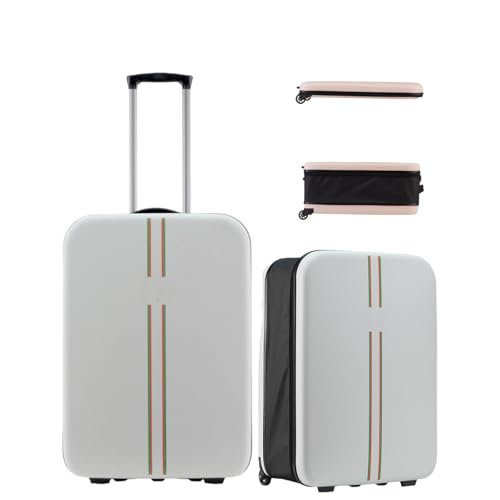 Foldable luggage, durable, with silent universal wheels, 20 inches in length, fashionable and beautiful, and easy to carry, making travel more comfortable. (gray)