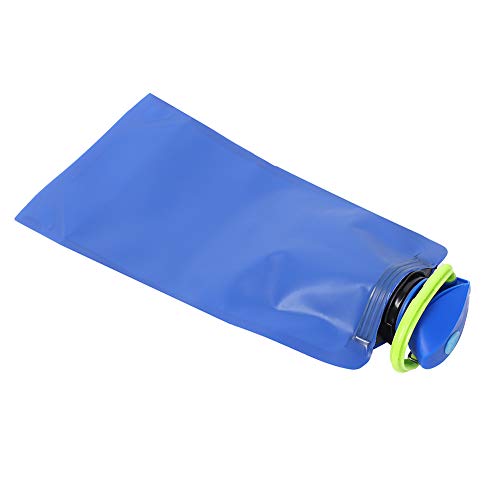 POCREATION Garrafa de água dobrável de 650 ml, garrafa de água dobrável, reutilizável, portátil para