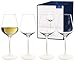 Villeroy & Boch – Manufacture Rock blanc Weißweinkelch Set, 4tlg. Gläserset für Weißwein, 380 ml, Kristallglas, mattweiße Schieferoptik