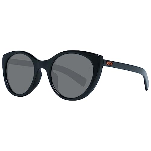 Ermenegildo Zegna Lunettes de soleil unisexes ZC0009F Asian Fit 01A 53, noires, Noir