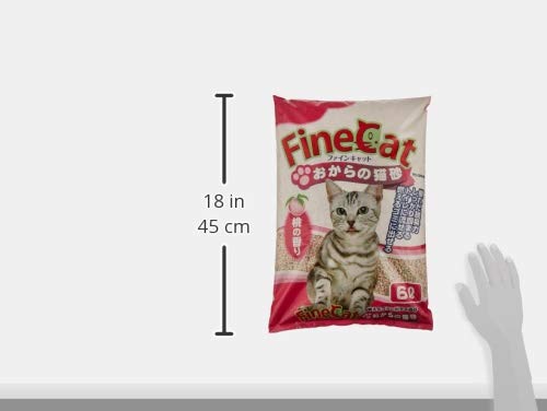 Amazon | 常陸化工 ファインキャットおからの猫砂 桃の香り 6L | 常陸