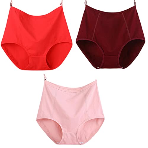 Culottes pour femmes en lot de 3 grandes tailles du XL au 6XL en coton respirant