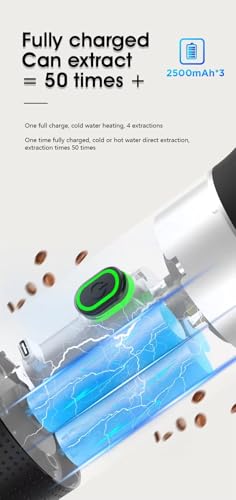 Image of VeeDee 2026 Portable Electric Espresso Machine with Display - Self-Heating Travel Coffee Maker - 2-in-1 Compatible with Ground Coffee & NS Capsules - Ideal for Car, Camping, RV, Hiking & Office