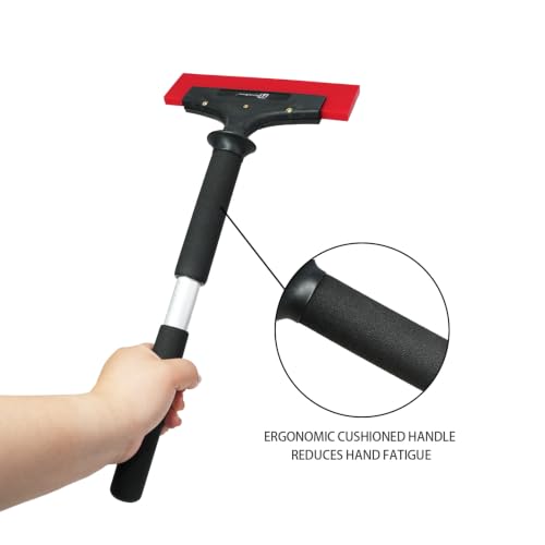 Image of RockRose Squeegee Premium 8 Inch Extended Squeegee Handle for Architecture Window Tools - Long Reach Window Tint Squeegee for Flat Glass