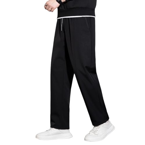 Men's Casual Sports Pants, Lambswool Composite Fabric, Drawstring Waistband, Sports Casual Pants with Pockets3