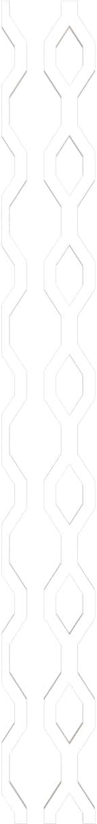 Ekena Millwork 47"H x 3/8"T Wabash PVC Adjustable Decorative Slat Wall Panel Kit, Unfinished (contains 23 Slats + 1 Straight Edge Starter Slat)