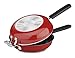 Cuisinart FP2-24R 10-Inch Nonstick Set Frittata Non-Stick Sauce Pan, Red