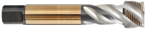 Dormer EX401/4 Series EX40 HSS-E-PM UNC Spiral Flute Machine Tap, Bright Finish, 1/4" x 19 x 100mm, 1/4"-19 - Image 2