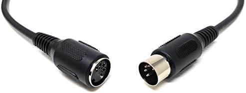 MainCore Midi 5 pin DIN Extension 2.5m long Male to Female Audio Cable Lead Cord Adapter