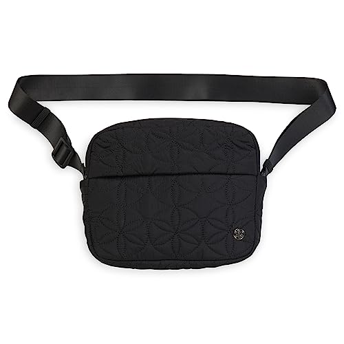 Sac à bandoulière matelassé Gaiam noir, la besace tendance au look sportswear chic