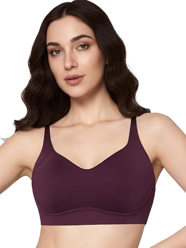 Image of Enamor Bamboo Cotton A077, Side Support, Everyday Women's T-Shirt Bra - 3X Softer, 4X More Absorbent, Antimicrobial, Padded, Wirefree, Full Coverage