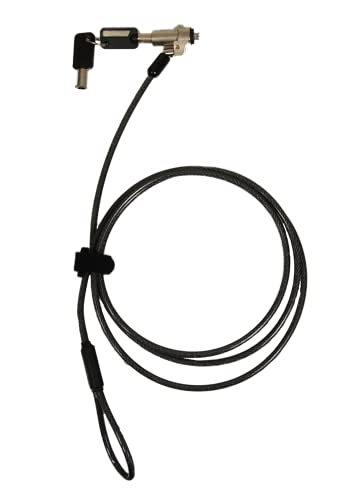 Cable antirrobo Port Designs 901211 con acabado premium en latón y revestimiento negro