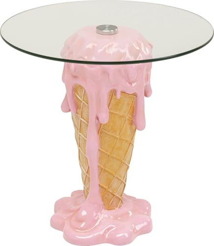 Kare Design Beistelltisch Ice Cream, Rosa/Braun, 48cm...