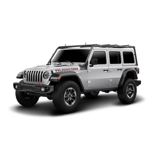 TrailFX JL012T Roof Rack, Jeep Wrangler JL 4 Door 2018-2025, direct-fit bolt-on, 300 lb, textured black steel