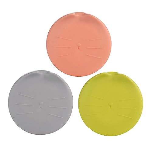 BESPORTBLE 3Pcs Cat Food Can Lids Universal Sealing Covers for PET Food Lids Spoon