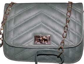 GenericINOX Green Twist Lock Handbag For Girls | Ladies Purse Handbag | Wedding Gifts For Women | Women Shoulder & Side Bags | Women Designer Bags | Travel Purse Handbag | Handbag For Women And Girls | Ladies Purse Faux Leather Handbag (Pack Of 1)