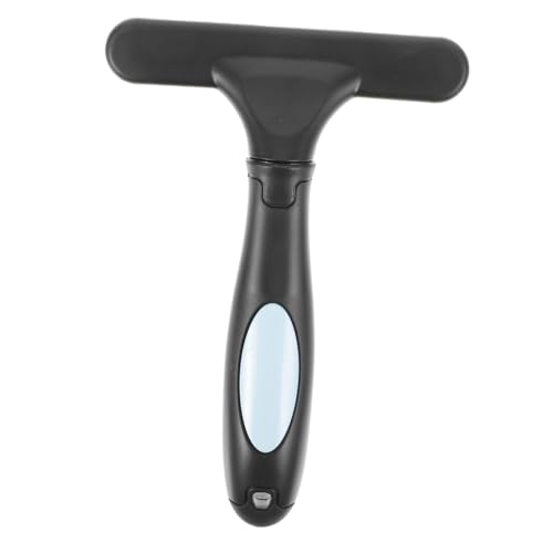 BESTonZON Double Rows Plastic Pet Comb Brush Efficient Grooming Tool for Dogs and Cats Stainless Steel Teeth for Easy Shedding Removal Blue Color for Healthy Skin and Coat Care