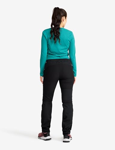 RevolutionRace Damen Nordwand Pants, Hose zum Wandern und für viele Outdoor-Aktivitäten, Jet Black, XXL