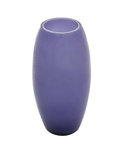 Glass Vase (17 cm, Set of 2, Purple)