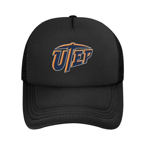 Oicvrct UTEP Miners Solid Color Lightweight Adult Mesh Baseball Cap