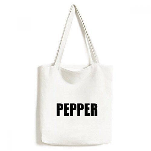 Sac shopping lavable Pepper Foods, grand cabas écoresponsable 33x40cm