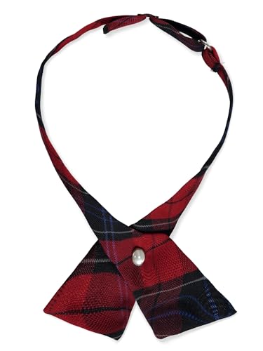 Cookie's Criss Cross Tie - red/navy/blue *plaid #94*, one size - Main Image