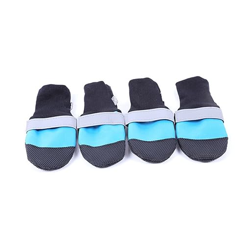 DRESSOOS Botas Impermeables para Perros De Tela Oxford Antideslizantes Talla S Calzado Resistente y Cómodo para Cachorros