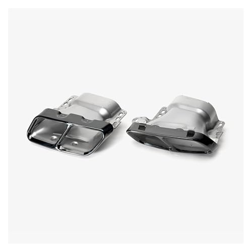 Pot d'échappement voiture en acier inoxydable noir pour AMG W176 CLA45