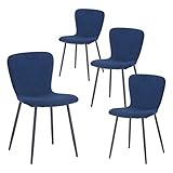 🎁 Das Material des Stuhls: Die Vorderseite des Stuhls ist mit Stoff bezogen. Die Stuhlbeine sind schwarz pulverbeschichtete Beine.