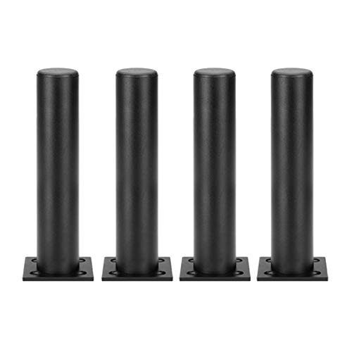 4 Pieds de Meubles réglables Pieds de meuble en aluminium Pieds de support en métal Pieds de canapé Pieds d'armoire Pieds de Table en Métal,Matériau épais,noir(15cm)