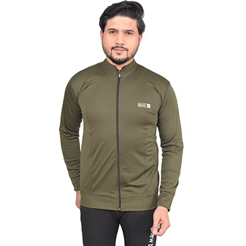 RJ Collection Men’s Regular Fit Rich Cotton Full Sleeve Casual Track, Jacket