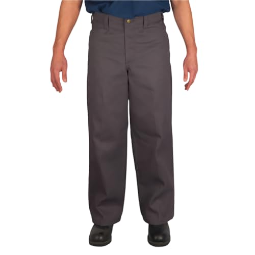 Ben Davis Men's Gorilla Cut Work Pants (34W x 30L, Charcoal)