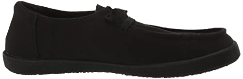 Skechers Women's B Cute Remmit SR 108140 Oxford Flat, Black, 6.5