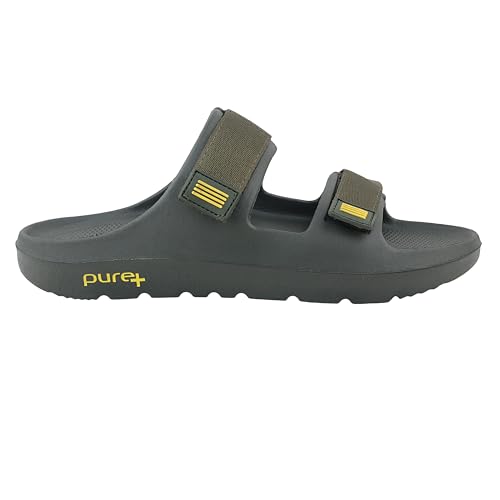 Image of URJO mens Pure-54 Men's Sliders Lightweight Stylish Anti-skid Arch Support Durable Dailywear Slipper By Welcome Slipper