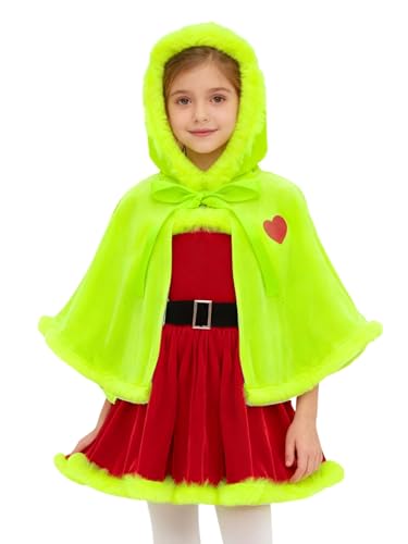 Robe Noël fille pour repas de famille et photos de fêtes de 4 à 9 ans