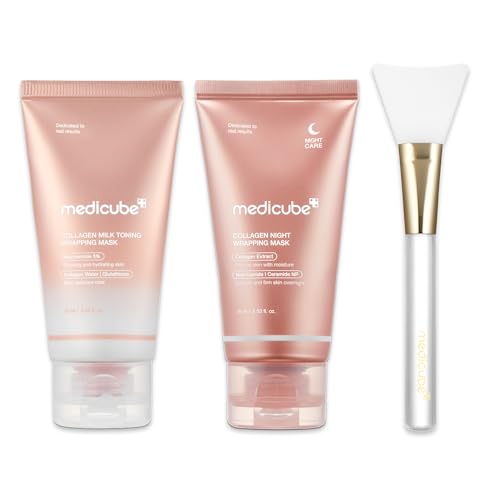 medicube Day & Night Collagen Wrapping Mask Duo: Collagen Glazed ...