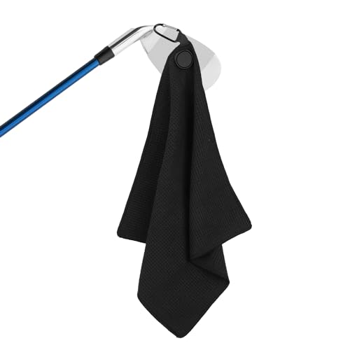 Magnetic Golf Towel, 15.7×15.7 Absorbent Golf Towel with Magnet Golf Cleaning Towel for Ball, Reusable Golf Rag Cleaning Cloth Outdoor Sport Club Accessory for Men Women