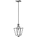 Hinkley 4497PL Transitional One Light Pendant from Fleming collection in Pwt, Nckl, B/S, Slvr.finish,