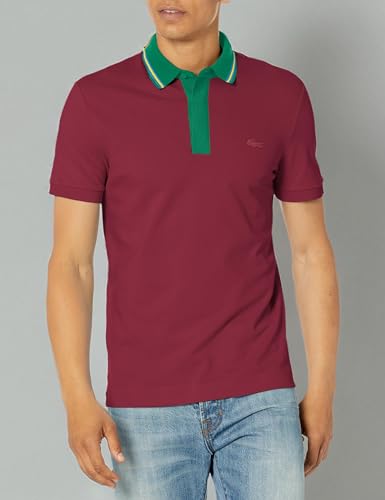 Image of Lacoste Mens Smart Paris Regular Fit Contrast Neck Polo Shirt