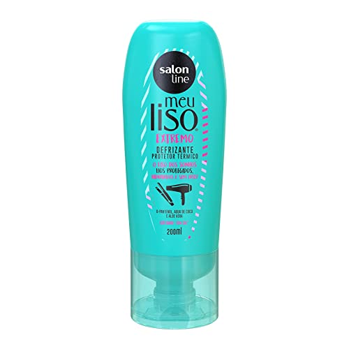 Salon Line, Defrizante Protetor Térmico, Meu Liso Extremo, Vegano - Para Cabelos Lisos Naturais, Ali