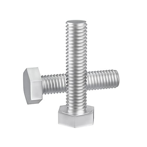 Image of 5 /16-18 x 1-3 /4 inch (1 /2 to 6 inch Optional) Hex Head Screw Bolt, Stainless Steel 18-8(304), Fully Threaded,25pcs