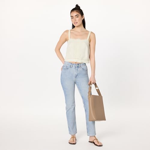 The Drop Women's Standard Joylin Lace Inset Feminine Top4