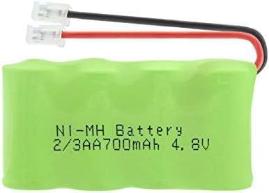 4.8v 700mah 2/3aa Rechargeable Ni-Mh Battery, Pack Group Universal Connector Rechargeable Battery Pack, 1 Count (Pack of 1)