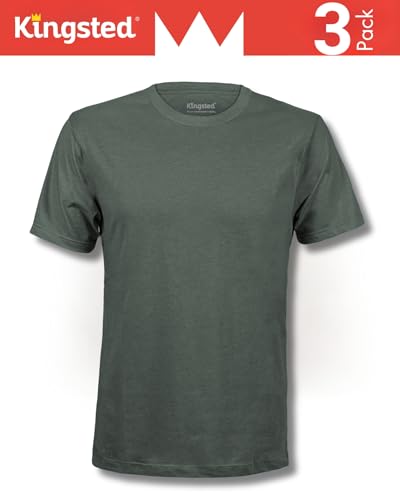 Image of Kingsted T-Shirts for Men Pack - Royally Comfortable - Super Soft Premium Fabric - Well-Crafted Classic Tee