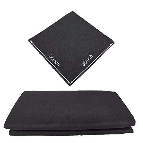 Buraku Welding Blanket Fireproof | Heat Resistant Up to 1800°F | Flame Retardant Fabric Material Carbon Felt for Welders | Plumbers Cuttable (36"X36",1PACK)