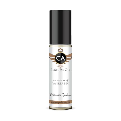 CA Perfume Impression of Vanilla Sex Unisex Fragrance Oil Amber Vanilla Scent Long Lasting Perfumes for Women &amp; Men Travel Size TSA Ready Mini Parfum Body Oil Roll-on 0.33 Fl Oz 10ml