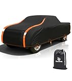 Sunwhale Truck Cover Waterproof All Weather Heavy Duty Outdoor Pickup Cover Snowproof Dust Rain Sun UV Protection - Universal Fit for Ford F150 Chevy C10 Chevy Silverado GMC Ram 150- Up to 210''