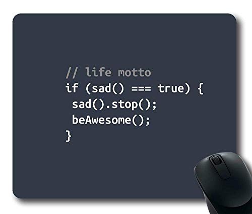 Preisvergleich Produktbild Gaming Mouse Pad Natürlicher Öko-Gummi Benutzerdefinierte längliche Qutote-Programmierung Positiver Code Mousepad Computer Schreibtisch Schreibwaren Zubehör Mauspads Für Geschenk